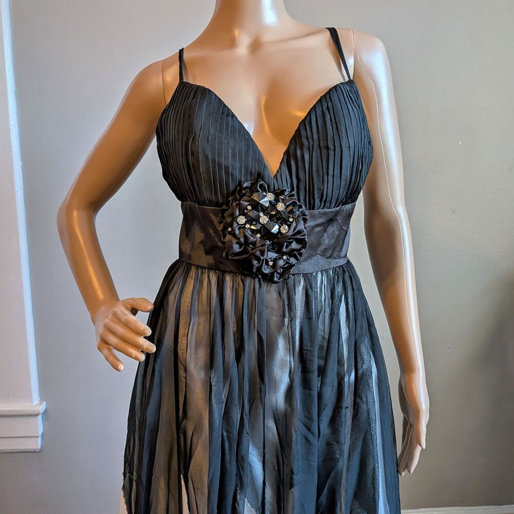 NWT Vintage Y2K Aspeed Prom Gown Maxi Dress Beaded Size Medium - Picture 5 of 14